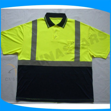 safety polo,bright colored polo shirts,safety yellow polo mesh shirts